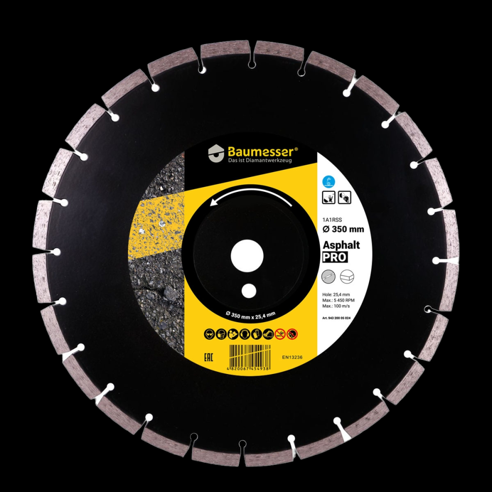 КРУГ АЛМАЗНИЙ ВIДРIЗНИЙ 1A1RSS 350 ASPHALT PRO